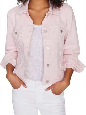 Sanctuary Denim Jacket | Size Small | Blush Pink | Classic Fit